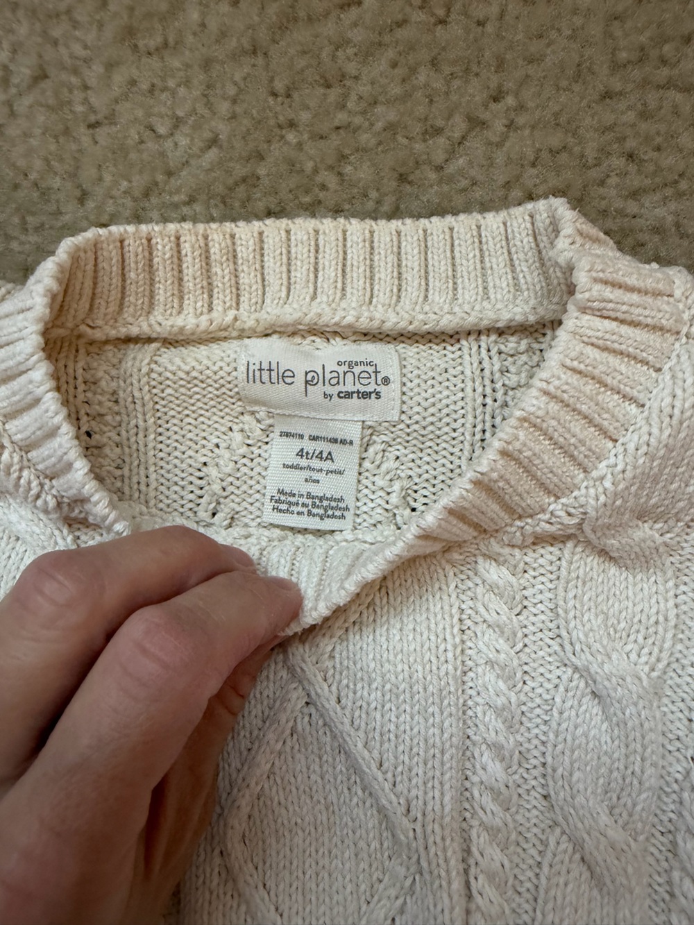 Little Planet by Carters Lot of 3 Girls Sweaters 4T - Picture 6 of 8